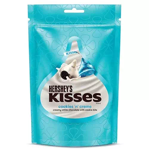 HERSHEY S KISSES COOKIES N CREME CHOCOLATE  100.8 gm