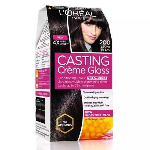 LOREAL CASTING CREME GLOSS EBONY BLACK NO.200 87.5 gm