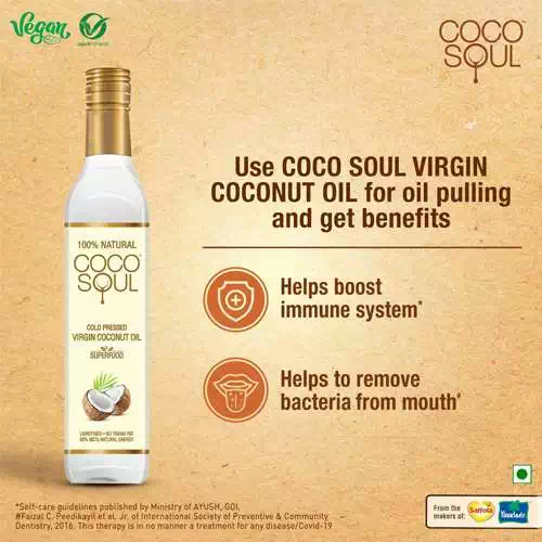 PARACHUTE COCO SOUL COLD PRESSED NATURAL VIRGIN COCONUT OIL  250 ml