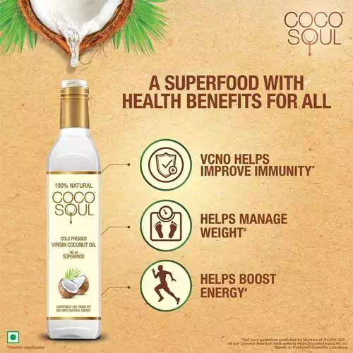 PARACHUTE COCO SOUL COLD PRESSED NATURAL VIRGIN COCONUT OIL  250 ml