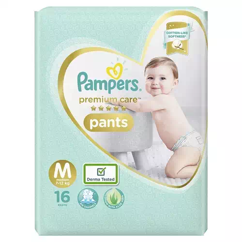 PAMPERS PREMIUM CARE PANTS MEDIUM 16 Nos