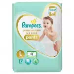 PAMPERS PREMIUM CARE PANTS LARGE 13Nos
