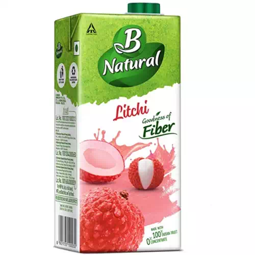 B NATURAL LITCHI LUSCIOUS JUICE 1 l