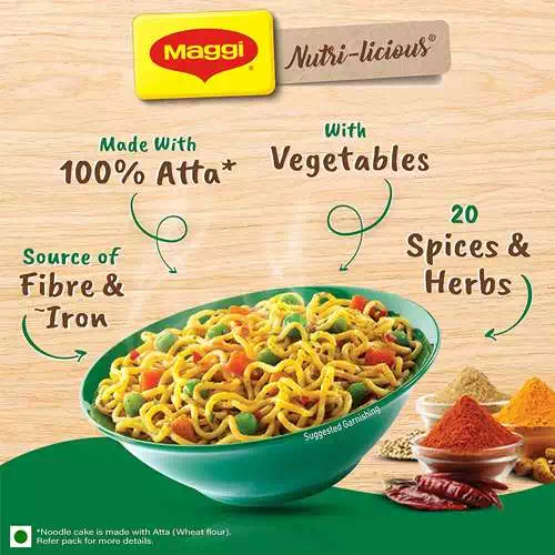 MAGGI VEG ATTA NOODLES 72.5 gm