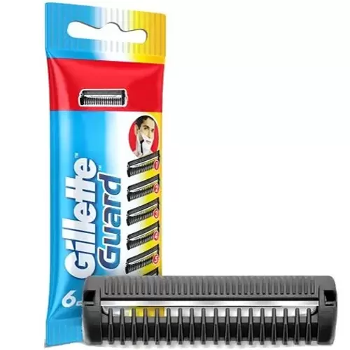 GILLETTE GUARD RAZOR+CARTRIDGE 6PCS 6 pcs