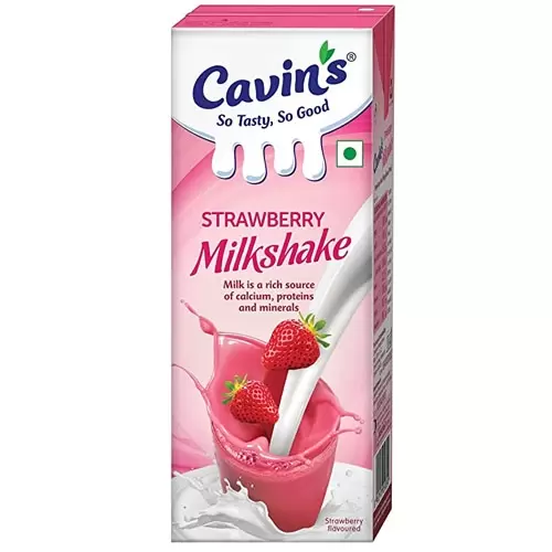 CAVINS MILKSHAKE STRAWBERRY 180 ml