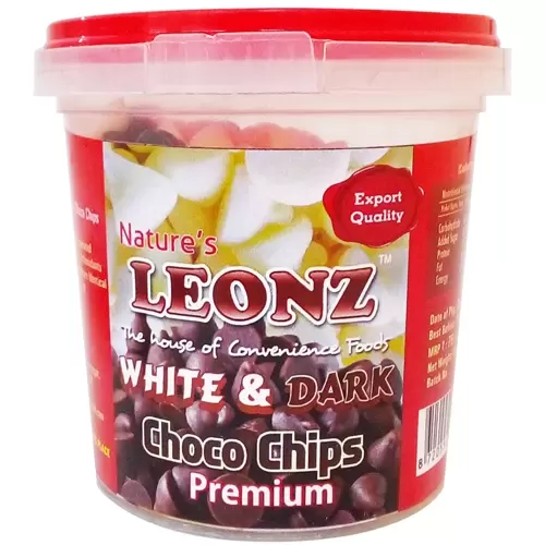 LEONZ WHITE&DARK CHOCO CHIPS 100 gm