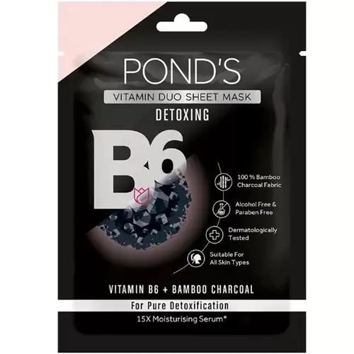 PONDS BAMBOO CHARCOAL SHEET MASK 25 ml