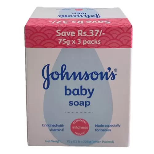 JOHNSON BABY SOAP 3*75GM 75 gm
