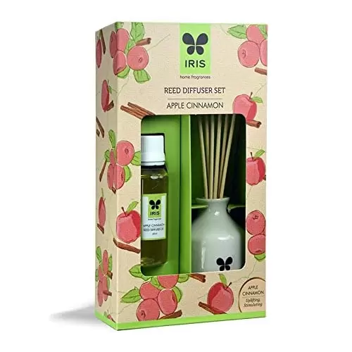 IRIS APPLE CINNAMON REED DIFFUSER SET 1 BOX