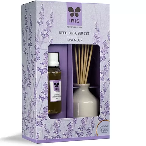 IRIS LAVENDER REED DIFFUSER SET 1 BOX