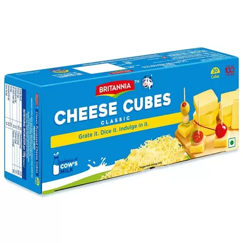 BRITANNIA CHEESE CUBES CLASSIC (BOX) 200 gm