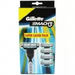 GILLETTE MACH 3 RAZOR+CARTRIDGES SAVER PACK 1Nos