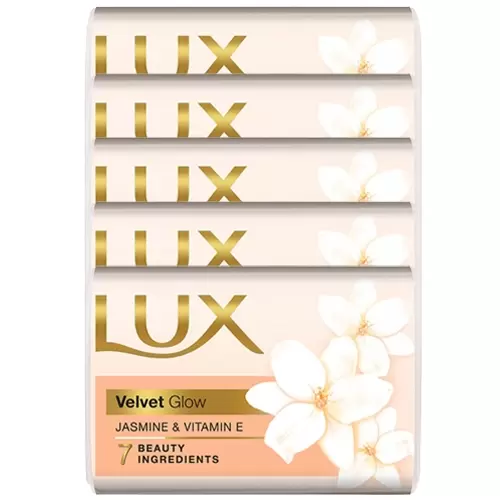 LUX VELVET GLOW JASMINE & VITAMIN E SOAP 4*150GM SET 150 gm