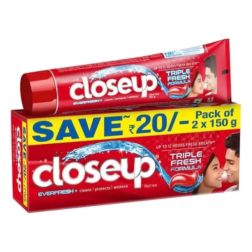 CLOSE UP RED HOT GEL VENUS 1 + 1 TOOTH PASTE 150 gm