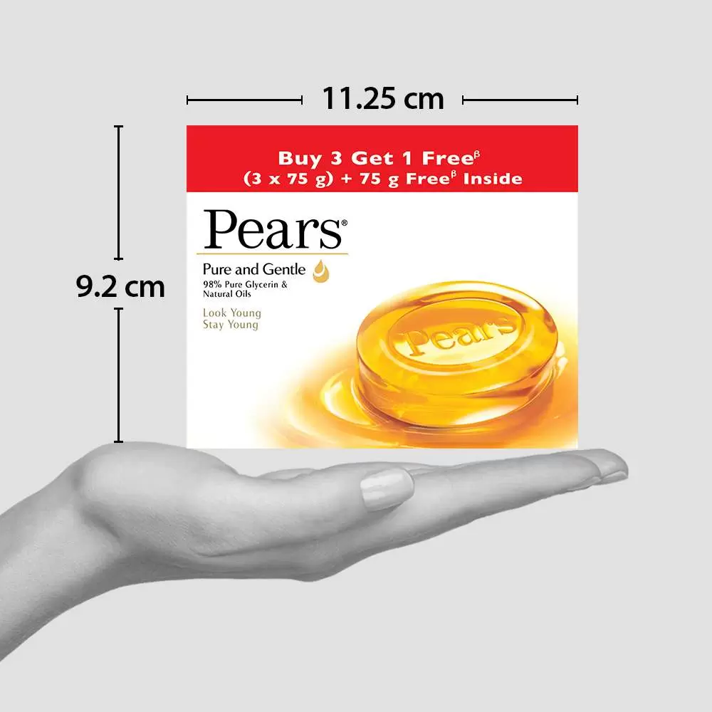 PEARS PURE & GENTLE 3*75gm 75 gm