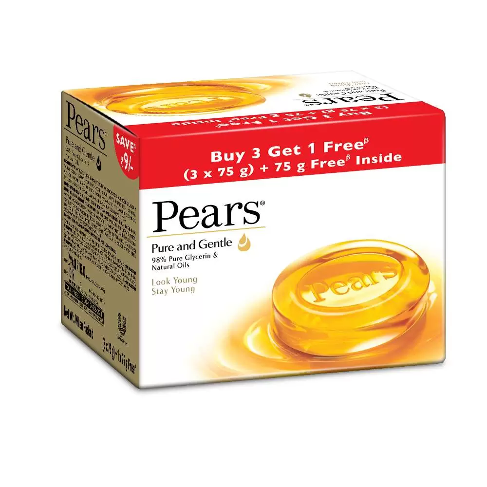 PEARS PURE & GENTLE 3*75gm 75 gm