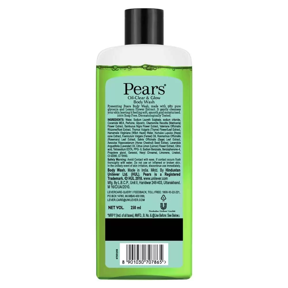 PEARS OIL-CLEAR GLOW BODY WASH 250 ml