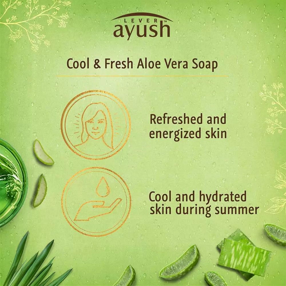 AYUSH COOL & FRESH ALOE VERA SOAP 100 gm