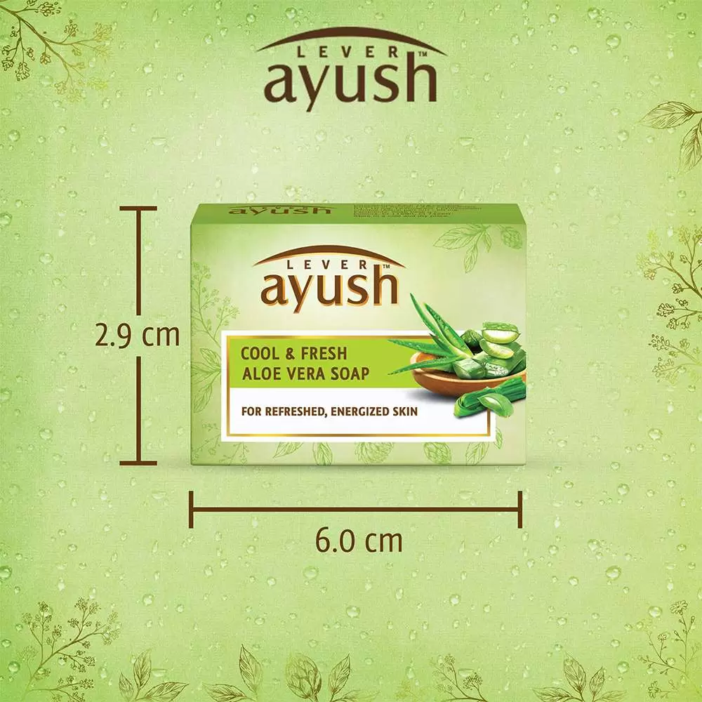 AYUSH COOL & FRESH ALOE VERA SOAP 100 gm