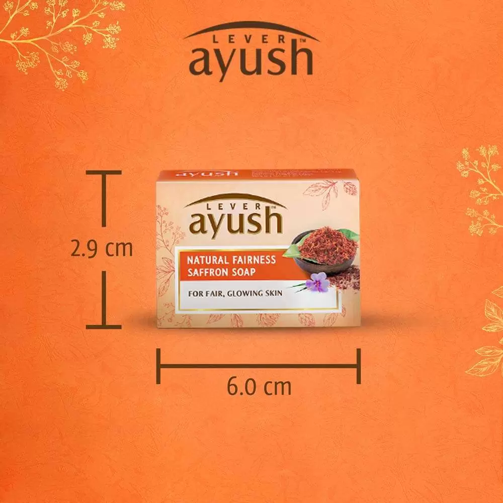 AYUSH NATURAL FAIRNESS SAFFRON SOAP 100 gm