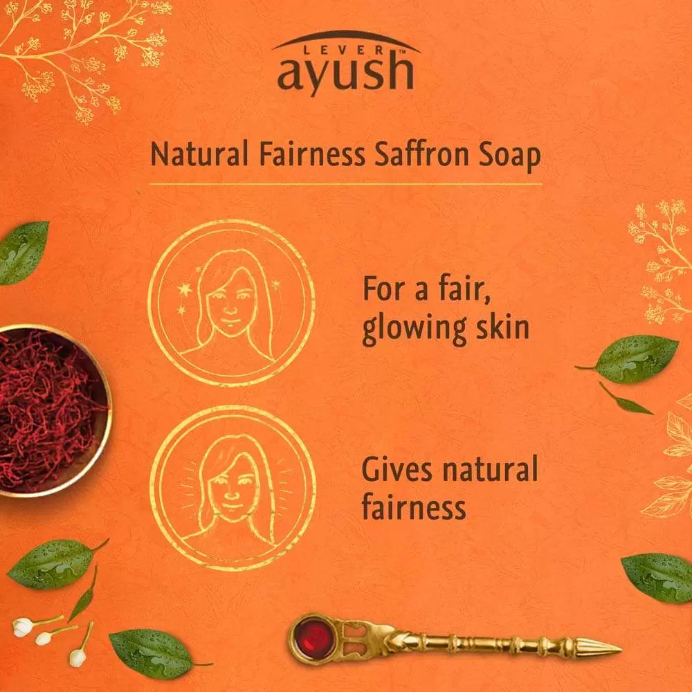 AYUSH NATURAL FAIRNESS SAFFRON SOAP 100 gm