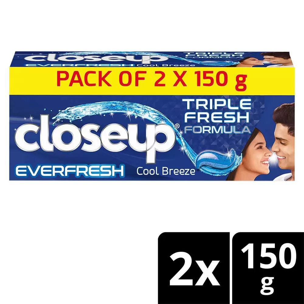CLOSE UP COOL BREEZE TOOTH PASTE 2*150G 150 gm