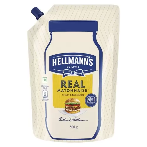 HELLMANNS REAL MAYONNAISE 800GM 800 gm