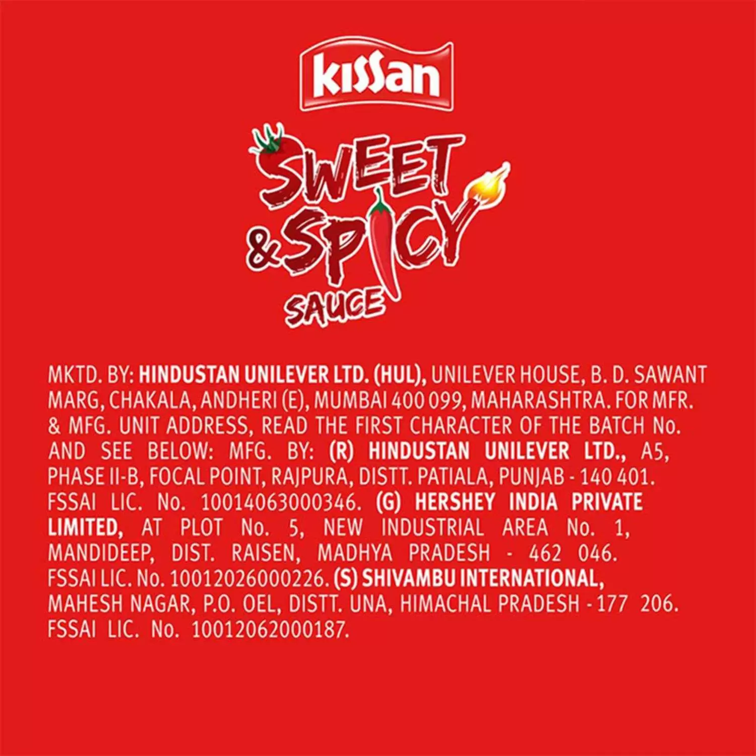 KISSAN SWEET & SPICY SAUCE 200 gm