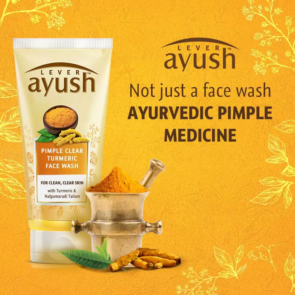 AYUSH ANTI PIMPLE TURMERIC FACE WASH 50 gm