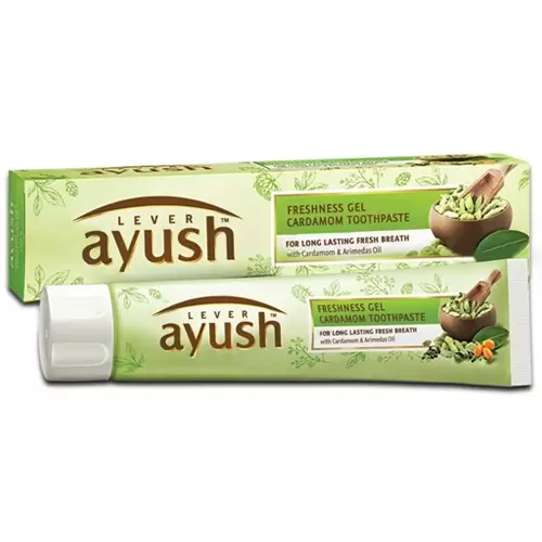 AYUSH FRESHNESS GEL CARDAMOM TOOTHPASTE 80 gm