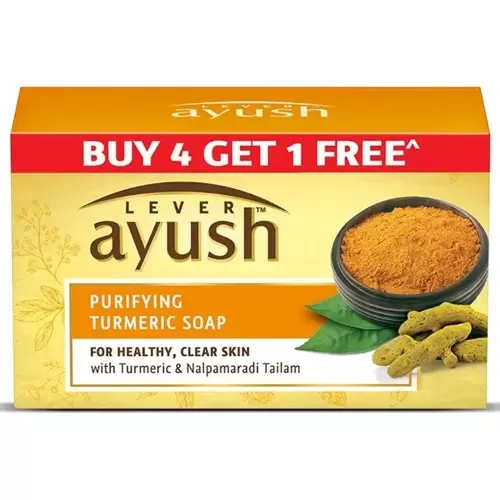 AYUSH PURIFYING TURMERIC SOAP 4x100GM SET PACK 100 gm