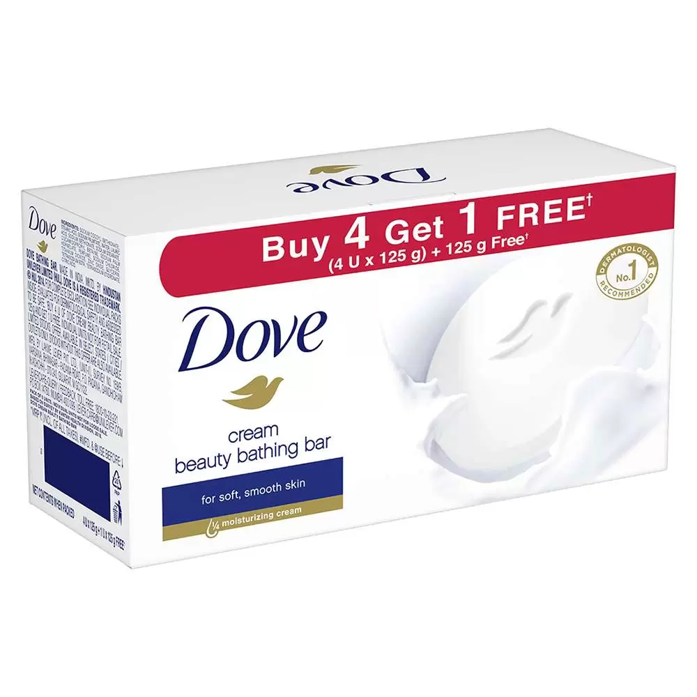 DOVE CREAM BEAUTY BATHING BAR 4*125G 125 gm