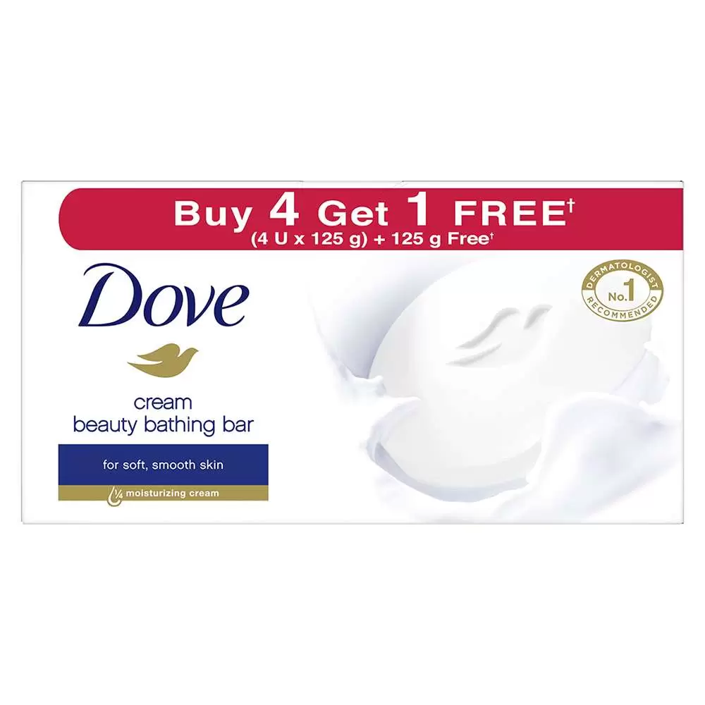 DOVE CREAM BEAUTY BATHING BAR 4*125G 125 gm