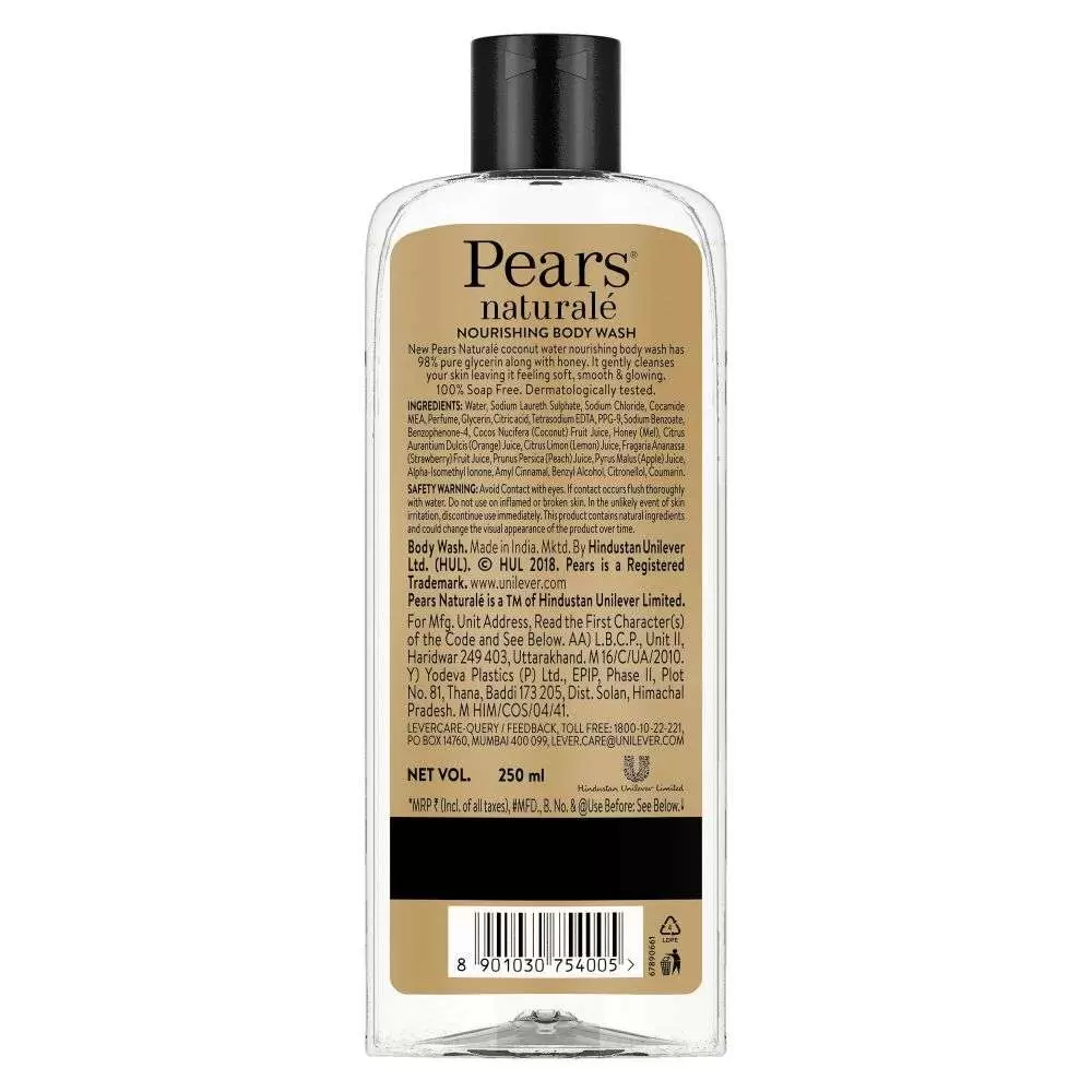 PEARS NATURALE COCONUT WATER BODY WASH 250 ml