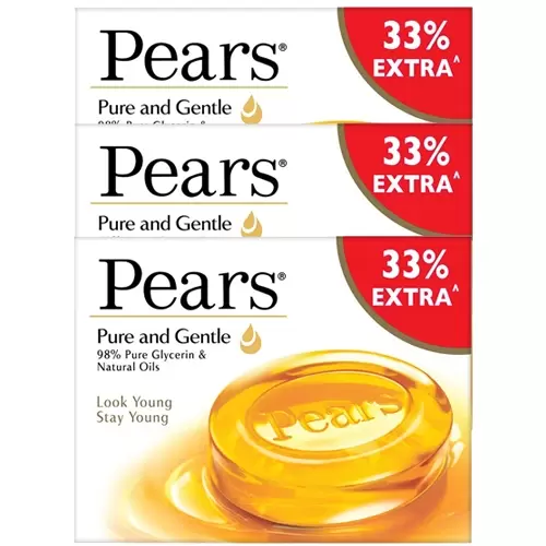 PEARS  PURE-AND-GENTLE SOAP 3X125GM  125 gm