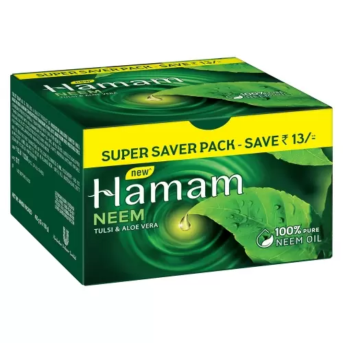 HAMAM SOAP NEEM TULSI AND ALOE VERA 4x150GM SET 150 gm