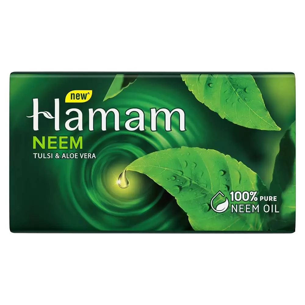 HAMAM SOAP BAR NEEM TULSI AND ALOE VERA 100 gm