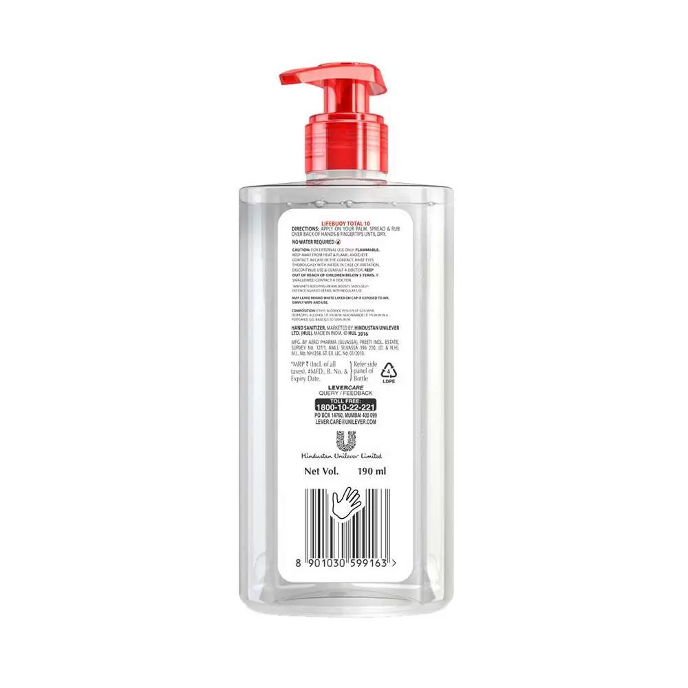 LIFEBUOY TOTAL 10 HAND SANITIZER 190 ml