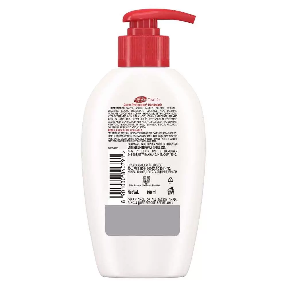 LIFEBUOY TOTAL HANDWASH PUMP 190 ml