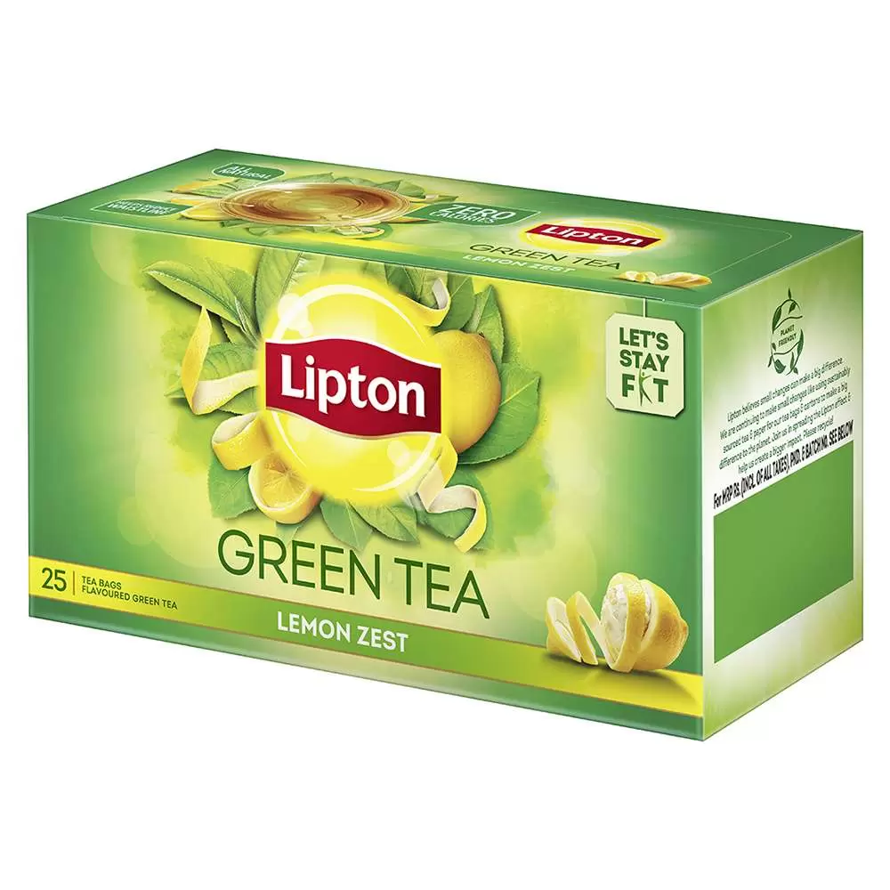 LIPTON CLEAR GREEN LEMON ZEST TEA 25 Nos