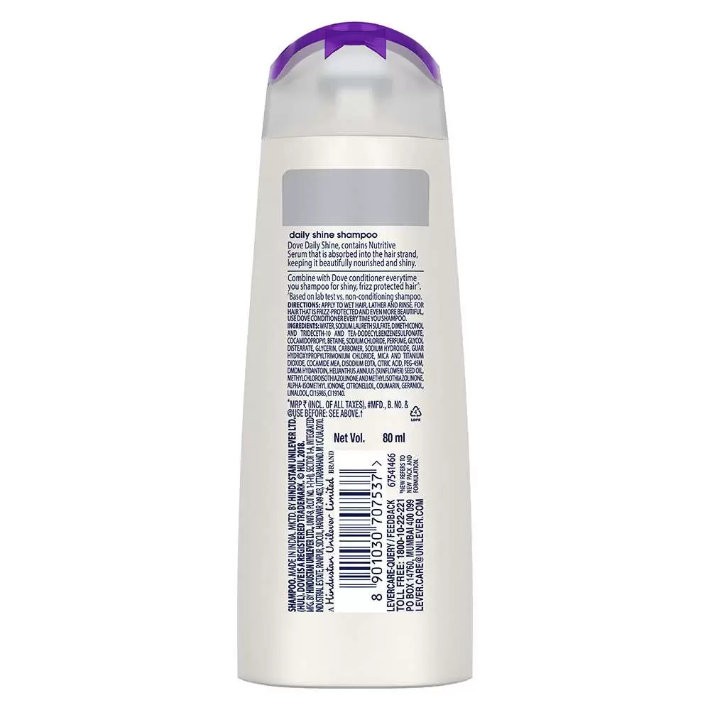 DOVE DAILY SHINE SHAMPOO 80 ml