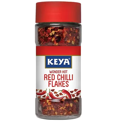 KEYA RED CHILLI FLAKES BTL 40 gm