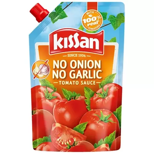 KISSAN NO ONION NO GARLIC TOMATO SAUCE 425G POUCH 425 gm
