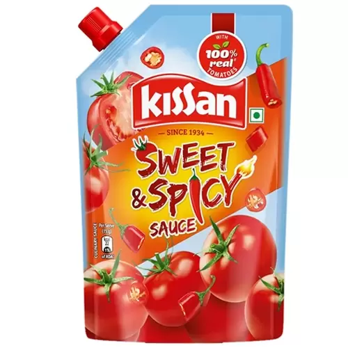KISSAN SWEET & SPICY SAUCE POUCH 450 gm