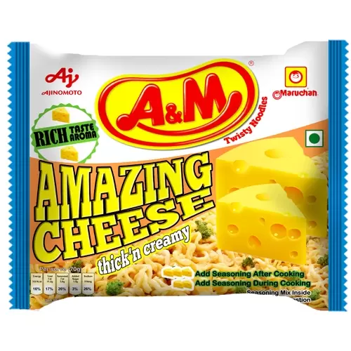 A&M AMAZING CHEESE NOODLES 70G 70 gm