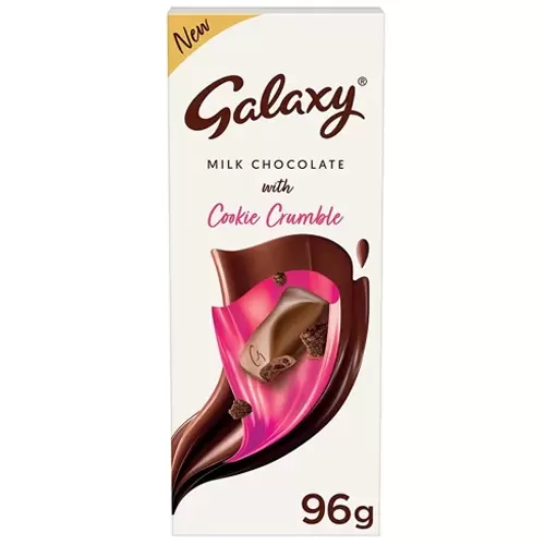 GALAXY MILK CHOCOLATE COOKIE CRUMBLE 96G 96 gm