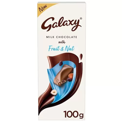GALAXY MILK CHOCOLATE FRUIT & NUT 100G 100 gm