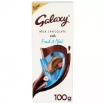 GALAXY MILK CHOCOLATE FRUIT & NUT 100G 100gm