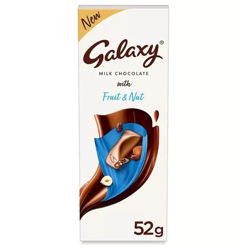 GALAXY MILK CHOCOLATE FRUIT & NUT 52G 52 gm